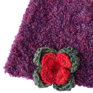 NWT Knit Beanie Hat Burgundy Plums OOAK
